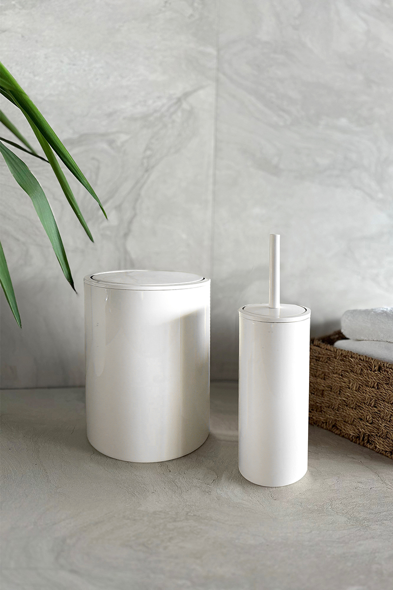 FLORES 2Lİ BANYO SETİ-BEYAZ